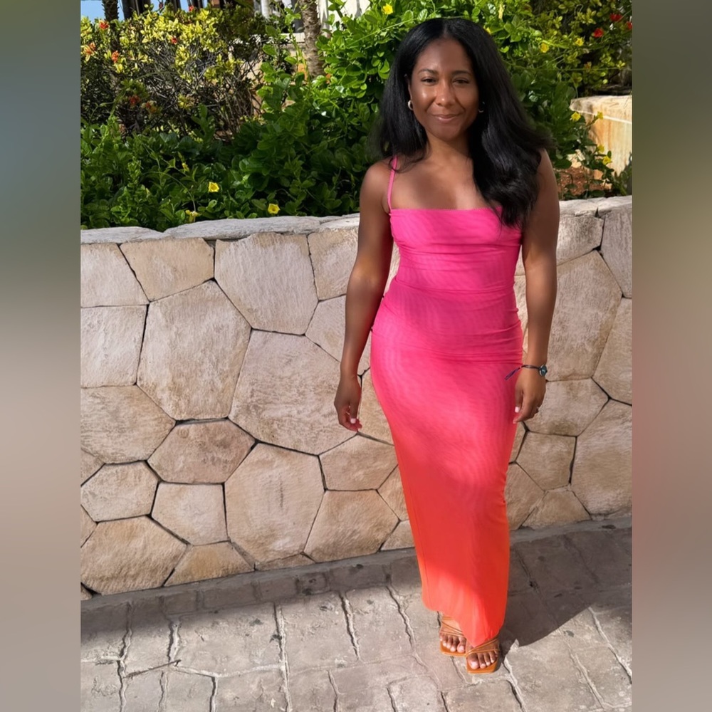 HOUSE OF CB Calista Ombré Mesh Cocktail Dress